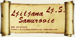Ljiljana Samurović vizit kartica